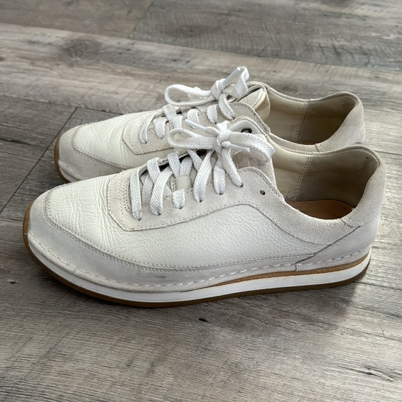 Clarks CRAFT RUN LACE WHITE SUEDE - Picture 6 of 6